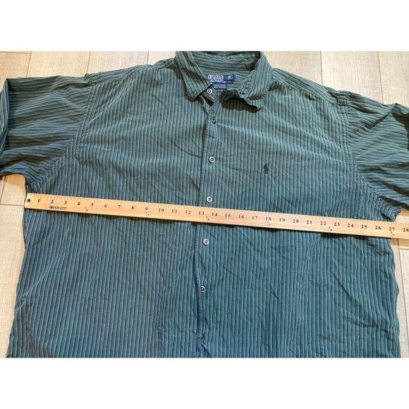 Vintage Polo Ralph Lauren Striped Long Sleeve Button Down Shirt Mens 2XL XXL - Picture 2 of 6